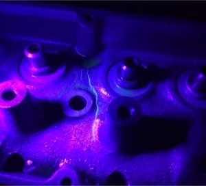 Cracked Cylinder head on top