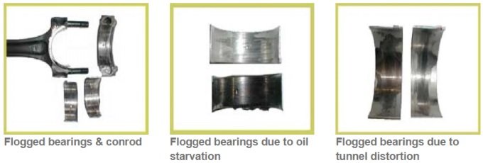 Flogged seized picked up big end bearing diagnostic