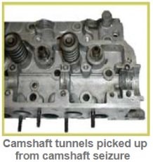 Picked up, Seized cylinder head, diagnostic & causes