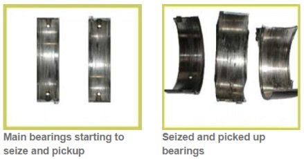 Picked up, seized main bearings diagnostic & causes